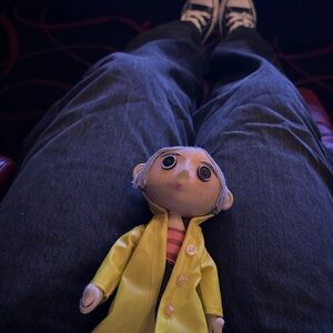Coraline Doll with Yellow Raincoat